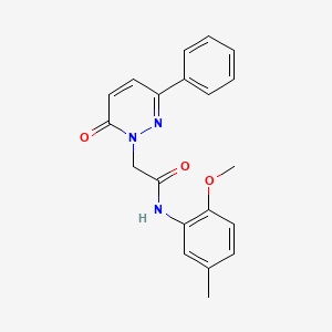 molecular formula C20H19N3O3 B15527684 N-(2-methoxy-5-methylphenyl)-2-(6-oxo-3-phenylpyridazin-1(6H)-yl)acetamide 