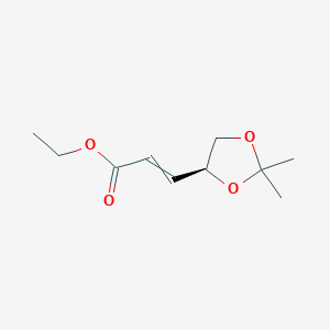 molecular formula C10H16O4 B15527999 ethyl 3-[(4S)-2,2-dimethyl-1,3-dioxolan-4-yl]prop-2-enoate 