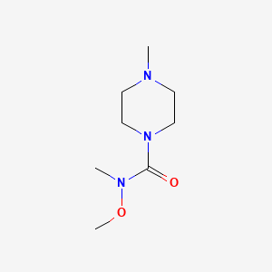 molecular formula C8H17N3O2 B15528022 N-methoxy-N,4-dimethylpiperazine-1-carboxamide 