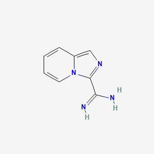 molecular formula C8H8N4 B15528040 Imidazo[1,5-a]pyridine-3-carboximidamide 