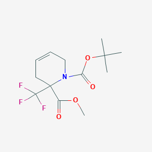 molecular formula C13H18F3NO4 B15528131 1-Tert-butyl 2-methyl 2-(trifluoromethyl)-3,6-dihydropyridine-1,2(2H)-dicarboxylate 