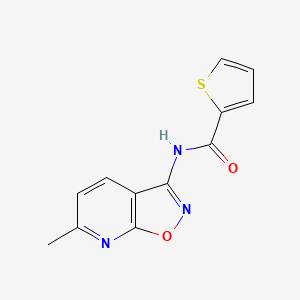 molecular formula C12H9N3O2S B15528314 N-(6-methylisoxazolo[5,4-b]pyridin-3-yl)thiophene-2-carboxamide 