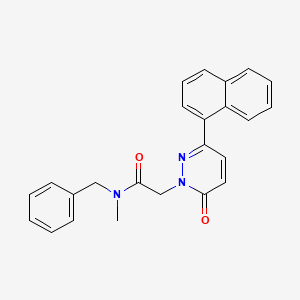 molecular formula C24H21N3O2 B15528443 N-benzyl-N-methyl-2-(3-(naphthalen-1-yl)-6-oxopyridazin-1(6H)-yl)acetamide 