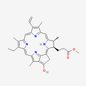 molecular formula C34H36N4O3 B15528549 Pyropheophorbide a methyl ester 