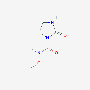 molecular formula C6H11N3O3 B15528733 N-methoxy-N-methyl-2-oxoimidazolidine-1-carboxamide 