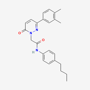 molecular formula C24H27N3O2 B15529215 N-(4-butylphenyl)-2-(3-(3,4-dimethylphenyl)-6-oxopyridazin-1(6H)-yl)acetamide 