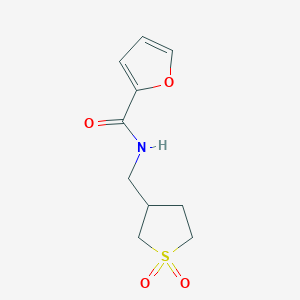 molecular formula C10H13NO4S B15529286 N-((1,1-dioxidotetrahydrothiophen-3-yl)methyl)furan-2-carboxamide 
