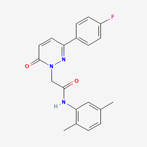molecular formula C20H18FN3O2 B15529548 N-(2,5-dimethylphenyl)-2-(3-(4-fluorophenyl)-6-oxopyridazin-1(6H)-yl)acetamide 