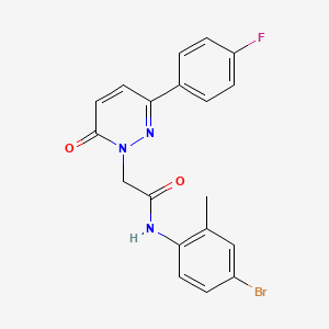 molecular formula C19H15BrFN3O2 B15530080 N-(4-bromo-2-methylphenyl)-2-(3-(4-fluorophenyl)-6-oxopyridazin-1(6H)-yl)acetamide 