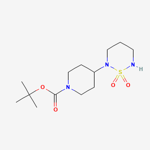 molecular formula C13H25N3O4S B15530206 Tert-butyl 4-(1,1-dioxido-1,2,6-thiadiazinan-2-yl)piperidine-1-carboxylate 