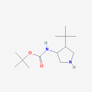 molecular formula C13H26N2O2 B15530270 Tert-butyl (4-(tert-butyl)pyrrolidin-3-yl)carbamate 