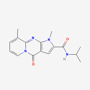 molecular formula C16H18N4O2 B15530272 N-isopropyl-1,9-dimethyl-4-oxo-1,4-dihydropyrido[1,2-a]pyrrolo[2,3-d]pyrimidine-2-carboxamide 