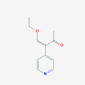 molecular formula C₁₁H₁₃NO₂ B155303 2-Ethoxy-1-(4-pyridinyl)ethenyl methyl ketone CAS No. 88349-61-5