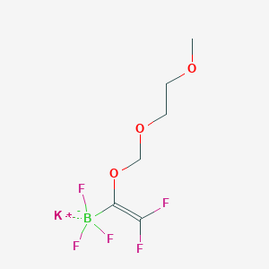 molecular formula C6H9BF5KO3 B15530455 Potassium [2,2-difluoro-1-(MEM)ethenyl]trifluoroborate 