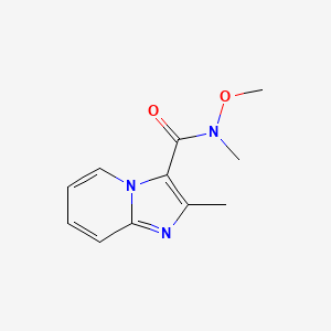 molecular formula C11H13N3O2 B15530467 N-methoxy-N,2-dimethylimidazo[1,2-a]pyridine-3-carboxamide 