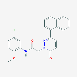 molecular formula C23H18ClN3O3 B15530591 N-(5-chloro-2-methoxyphenyl)-2-(3-(naphthalen-1-yl)-6-oxopyridazin-1(6H)-yl)acetamide 