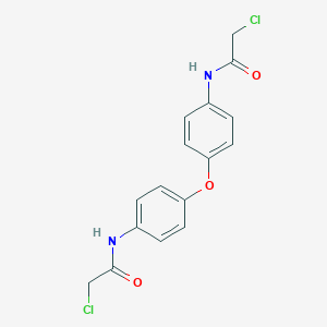 molecular formula C16H14Cl2N2O3 B155308 2-Chloro-N-(4-[4-(2-chloro-acetylamino)-phenoxy]-phenyl)-acetamide CAS No. 10224-03-0