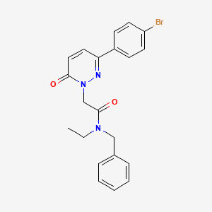 molecular formula C21H20BrN3O2 B15530984 N-benzyl-2-(3-(4-bromophenyl)-6-oxopyridazin-1(6H)-yl)-N-ethylacetamide 