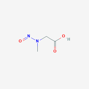molecular formula C3H6N2O3 B015531 N-亚硝基肌氨酸 CAS No. 13256-22-9