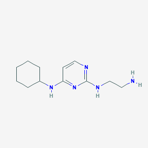 molecular formula C12H21N5 B15531027 n2-(2-Aminoethyl)-n4-cyclohexylpyrimidine-2,4-diamine 