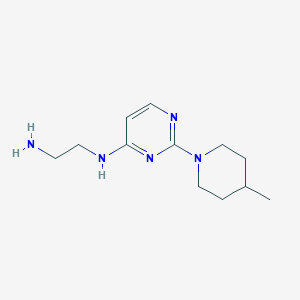 molecular formula C12H21N5 B15531079 N1-(2-(4-methylpiperidin-1-yl)pyrimidin-4-yl)ethane-1,2-diamine 