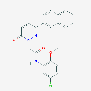 molecular formula C23H18ClN3O3 B15531441 N-(5-chloro-2-methoxyphenyl)-2-(3-(naphthalen-2-yl)-6-oxopyridazin-1(6H)-yl)acetamide 