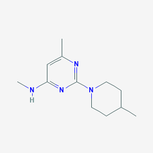 molecular formula C12H20N4 B15531520 N,6-dimethyl-2-(4-methylpiperidin-1-yl)pyrimidin-4-amine 