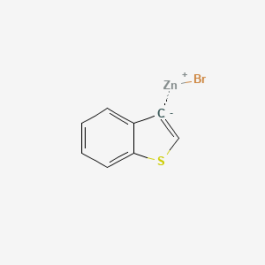 molecular formula C8H5BrSZn B15531624 BenZo[b]thiophen-3-ylZinc bromide 