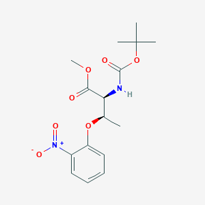 molecular formula C16H22N2O7 B15531708 Methyl N-(tert-butoxycarbonyl)-O-(2-nitrophenyl)-L-threoninate 