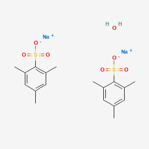 molecular formula C18H24Na2O7S2 B15531753 Disodium;2,4,6-trimethylbenzenesulfonate;hydrate 