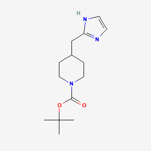 molecular formula C14H23N3O2 B15531787 tert-butyl 4-((1H-imidazol-2-yl)methyl)piperidine-1-carboxylate 
