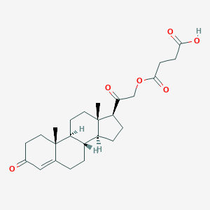 molecular formula C25H34O6 B155319 21-Hydroxypregn-4-ene-3,20-dione 21-(hydrogen succinate) CAS No. 10215-74-4