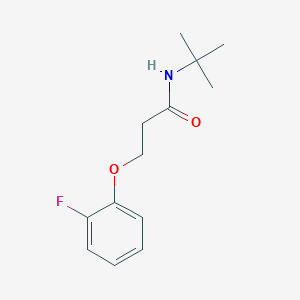 molecular formula C13H18FNO2 B15532049 n-(Tert-butyl)-3-(2-fluorophenoxy)propanamide 