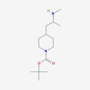 molecular formula C14H28N2O2 B15532145 Tert-butyl 4-(2-(methylamino)propyl)piperidine-1-carboxylate 