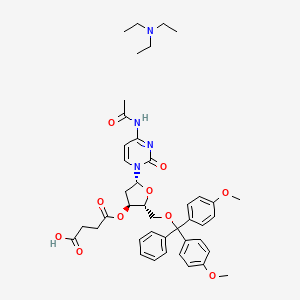 molecular formula C42H52N4O10 B15532216 N4-Acetyl-5'-O-(4,4'-dimethoxytrityl)-2'-deoxycytidine-3'-O-succinate, triethylamine salt 