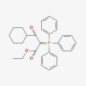 molecular formula C29H31O3P B15532233 Ethyl 3-cyclohexyl-3-oxo-2-(triphenyl-l5-phosphaneylidene)propanoate 
