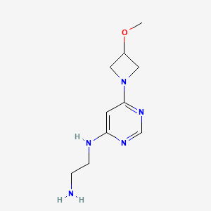 molecular formula C10H17N5O B15532293 N1-(6-(3-methoxyazetidin-1-yl)pyrimidin-4-yl)ethane-1,2-diamine 