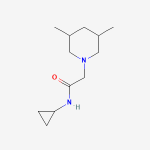 molecular formula C12H22N2O B15532295 N-cyclopropyl-2-(3,5-dimethylpiperidin-1-yl)acetamide 