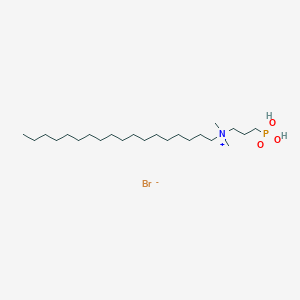 molecular formula C23H51BrNO3P B15532321 N,N-Dimethyl-N-(3-phosphonopropyl)octadecan-1-aminium bromide 