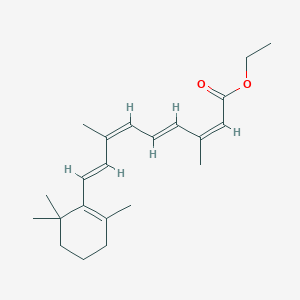 molecular formula C22H32O2 B155325 Ethyl (2Z,4E,6Z,8E)-3,7-dimethyl-9-(2,6,6-trimethylcyclohexen-1-yl)nona-2,4,6,8-tetraenoate CAS No. 86708-68-1