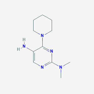 molecular formula C11H19N5 B15532565 N2,N2-dimethyl-4-(piperidin-1-yl)pyrimidine-2,5-diamine 