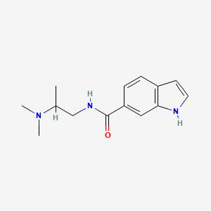 molecular formula C14H19N3O B15532634 n-(2-(Dimethylamino)propyl)-1h-indole-6-carboxamide 