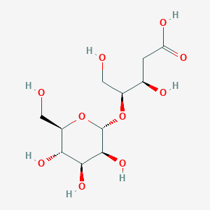 molecular formula C11H20O10 B155327 2-Deoxy-4-O-mannopyranosyl-erythro-pentonic acid CAS No. 136737-32-1