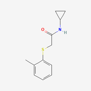 molecular formula C12H15NOS B15532786 n-Cyclopropyl-2-(o-tolylthio)acetamide 