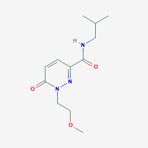 molecular formula C12H19N3O3 B15532801 n-Isobutyl-1-(2-methoxyethyl)-6-oxo-1,6-dihydropyridazine-3-carboxamide 
