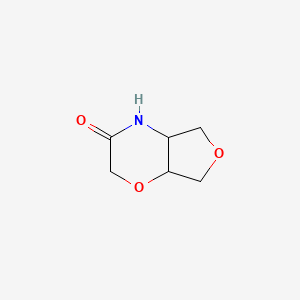 molecular formula C6H9NO3 B15532855 tetrahydro-2H-furo[3,4-b][1,4]oxazin-3(4H)-one 