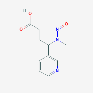 molecular formula C10H13N3O3 B015533 4-(Methylnitrosamino)-4-(3-pyridyl)butyric acid CAS No. 123743-84-0