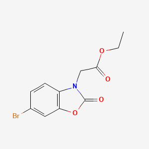 molecular formula C11H10BrNO4 B15533035 ethyl (6-bromo-2-oxo-1,3-benzoxazol-3(2H)-yl)acetate 