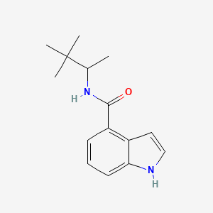 molecular formula C15H20N2O B15533072 N-(3,3-dimethylbutan-2-yl)-1H-indole-4-carboxamide 