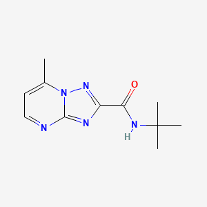 molecular formula C11H15N5O B15533077 n-(Tert-butyl)-7-methyl-[1,2,4]triazolo[1,5-a]pyrimidine-2-carboxamide 